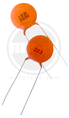 Capacitor,  0.01uf @ 500vdc Ceramic Disc