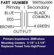 TWEED TWIN HIGH POWER OUTPUT TRANSFORMER-Mojo766