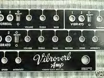 Vibroverb Blackface Front Plate